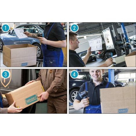 Coffret de service d'entretien pneumatique SP2 HAZET (1/4)