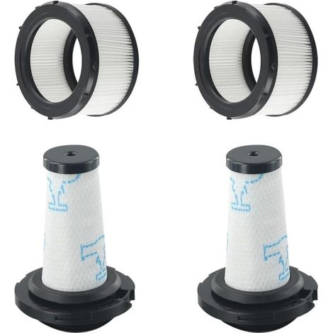 Lntyq Filtres pour Rowenta X-FORCE FLEX 9.60 et X-NANO ESSENTIAL RH20xx, 2 préfiltres + 2 filtres moteur pour Rowenta X-FORCE FLEX 9.60, Filtres de rechange pour ZR00907/908 RH98XX/99XX (1/5)