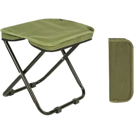 Longziming - Chaise pliante - Chaise de camping - Tabouret pliant - Chaise de pêche - Tissu Oxford 1000D - Cadre en acier de 1,5 mm - Poids plume : 590 grammes - Sac de rangement inclus - Légumes (1/5)