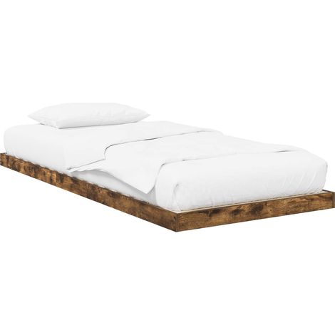 Maison Exclusive - Bodenbettrahmen Geräucherte Eiche 75 x 190 cm