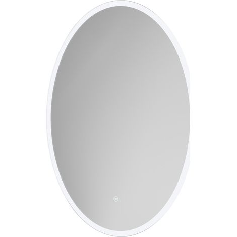Yeamas 600mm x 800mm Oval Illuminated Dimmable LED Mirror with Demister and Touch Sensor (1/5)