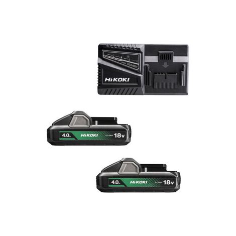 PACK BATTERIA UC18YFSLWEZ 18V 2X4AH+CARICATORE HIKOKI