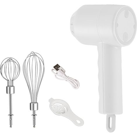 Batteur Électrique Sans Fil - 3 Vitesses - Rechargeable USB - Léger 349 G - Pour Pâtisserie et Cuisine - 1 Pièce (1/5)