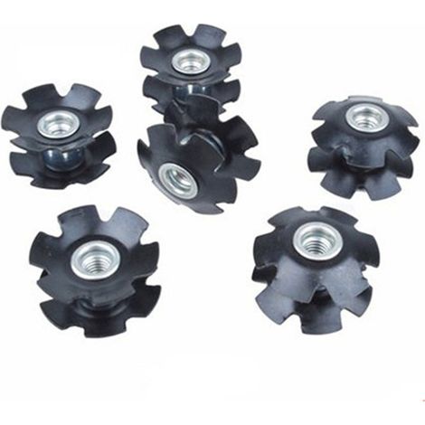 Fahrradwaagen-Set, Schaltauge, Mountainbike-Verlängerung, Sonnenblume, Durchmesser 28,6 mm, Kran-Vorderradgabel-Blumenherz-Werkzeugzubehör, 6-teilig (1/2)