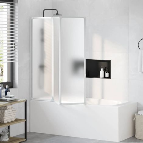 Pare baignoire à 3 volets rétractables 141 x 132 cm