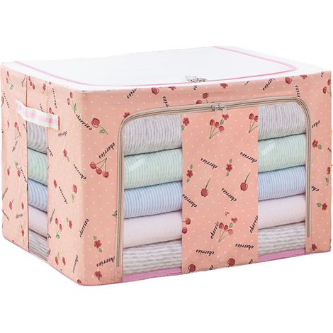 Sac De Rangement Pour Vêtements - Fenêtre Transparente - Poignées De Transport - Pliable - Pour Armoire Et Sous-Lit - Lot De 3 (1/5)
