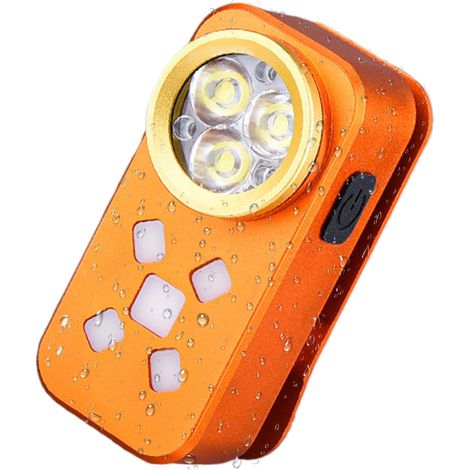 Lampe de Poche LED,200-800 Lumen Torche De Camping Rechargeable Avec Clip  Frontale LED 500mAh - pour Pêche Randonnée Camping Survie Extérieur