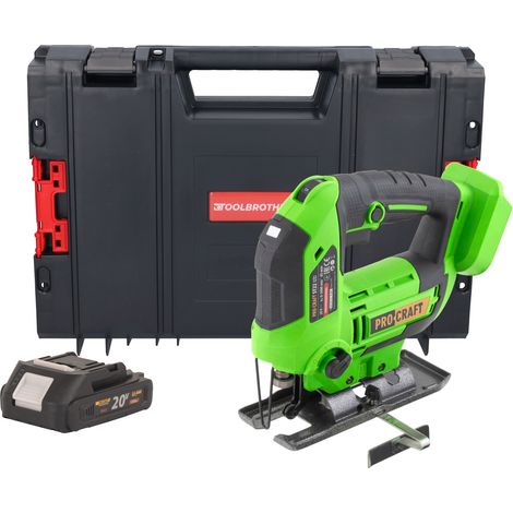 Procraft ST22 Akku Stichsäge 20 V 80 mm Brushless + 1x Akku 2,0 Ah + RHINO Toolcase - ohne Ladegerät (1/5)