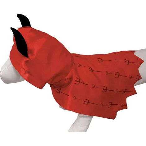 30 cm: Costume per cani con cappuccio modello Halloween Fright Devil (1/3)
