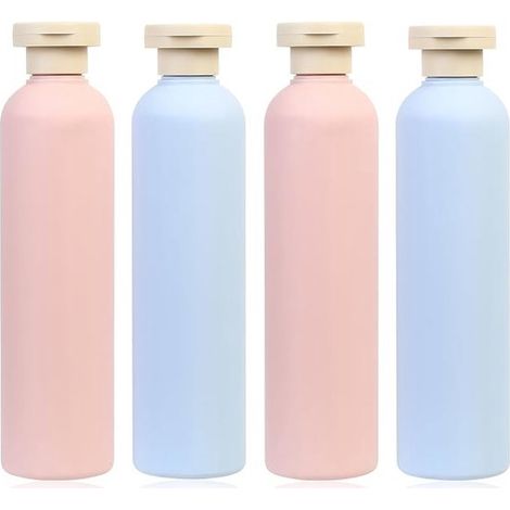 4 wiederbefüllbare Reiseflaschen à 260 ml – Flüssigkeitsbehälter für Shampoo und Duschgel (1/5)