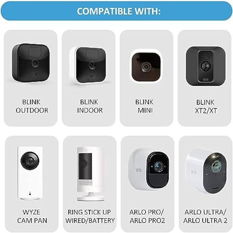 Blink Outdoor Camera Mount, 360 Degree Adjustable Indoor/Outdoor Wall Mount Bracket for Blink Home Security System Black 3 Pack  360 Degree Adjustable Indoor/Outdoor Wall Mount Bracket
