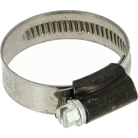 Collier acier à vis tangente bande pleine 12mm Ø25 à 40