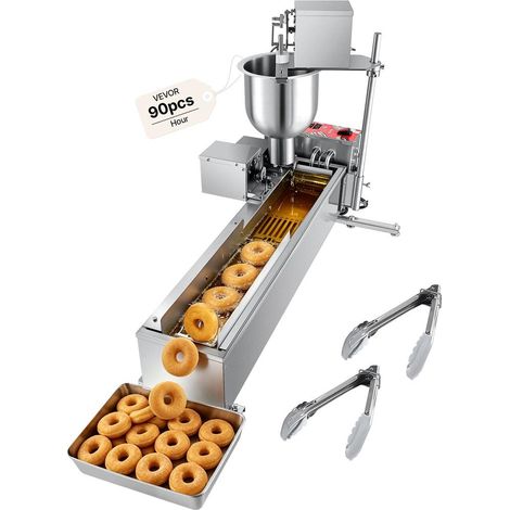 Professionnels, facile à utiliser, appareil à donuts électrique 90 pcs/h avec 3 moules (1/5)