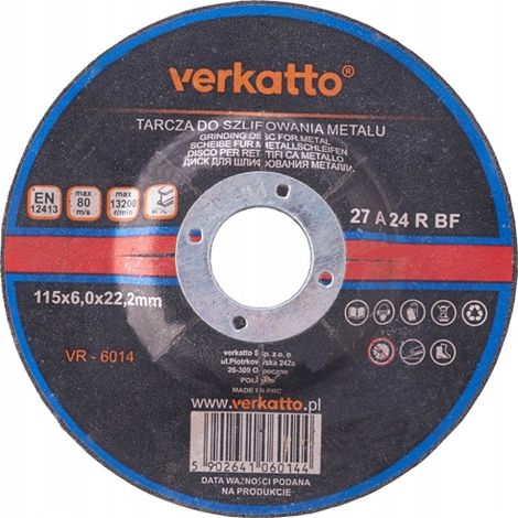 Disco abrasivo per metalli 230x6,0 mm (1/4)