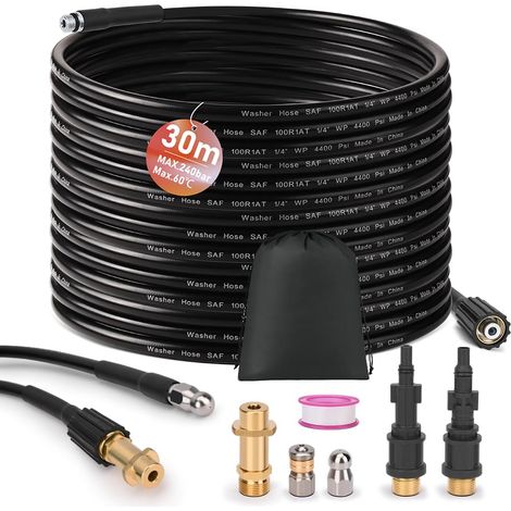 Tuyau Deboucheur Canalisation 30m Compatible avec K2-K7 LAVOR (1/5)