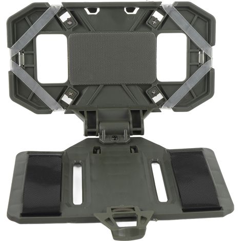 Accessoires pour gilet porte-plaques : support de poitrine pour téléphone portable (écrans de 4,7 à 6,7 pouces), pliable, vert armée, idéal pour les activités de plein air. (1/5)