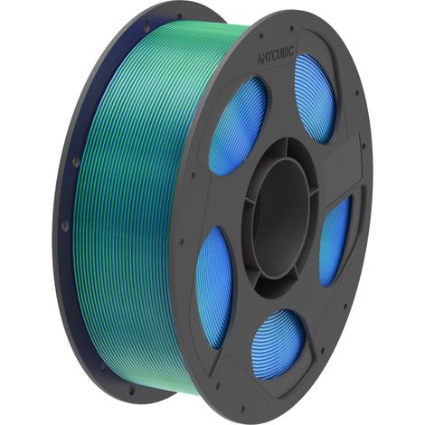 Filamento Anycubic seta bicolore blu-verde 1 kg (1/4)