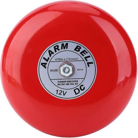 CB-6B 95dB Timbre de alarma eléctrico redondo de metal para escuelas, hogares y fábricas - Alarma de seguridad DC12V (1/3)