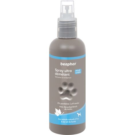 BEAPHAR - Spray ultradistricante per cani - Estratti naturali di Iris, Latte di Karitè e polifenoli d'uva - Districa, idrata, ammorbidisce, protegge il pelo - Pronto all'uso, senza risciacquo - 200 ml (1/4)