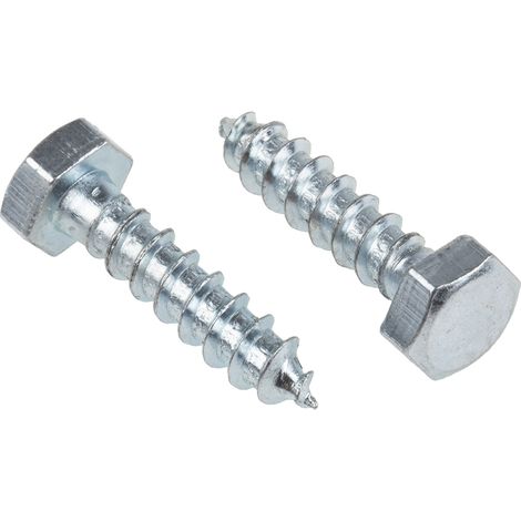 Vis tire-fond, 6mm x 25mm, en Acier ( Prix pour Sachet de 50 ) (1/2)