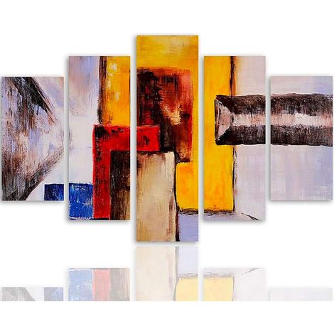 Tableau chiffres abstraits - 100 x 70 cm