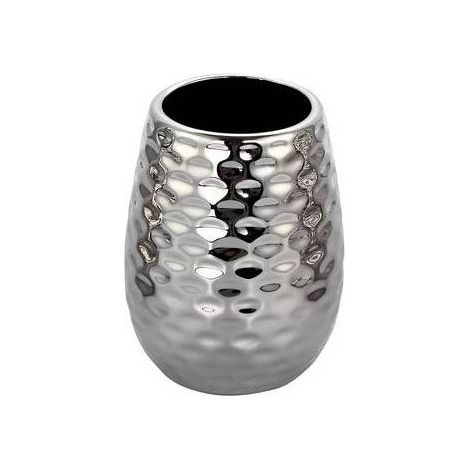 PORTA SPAZZOLINO IN CERAMICA PHOENIX Misura: Argento