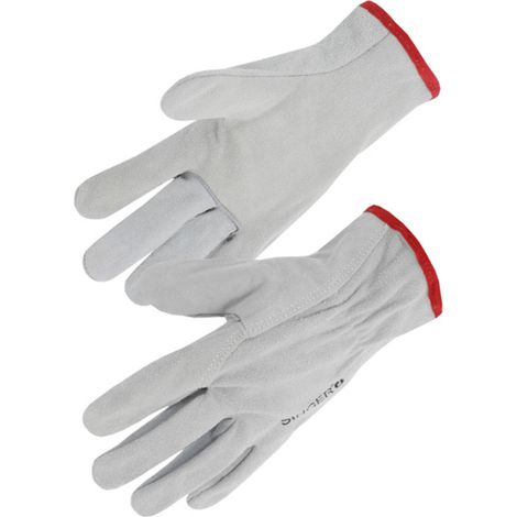 Gant cuir tout croûte bovin naturel Serrage elastique - SINGER - 56S00 T9 (1/2)