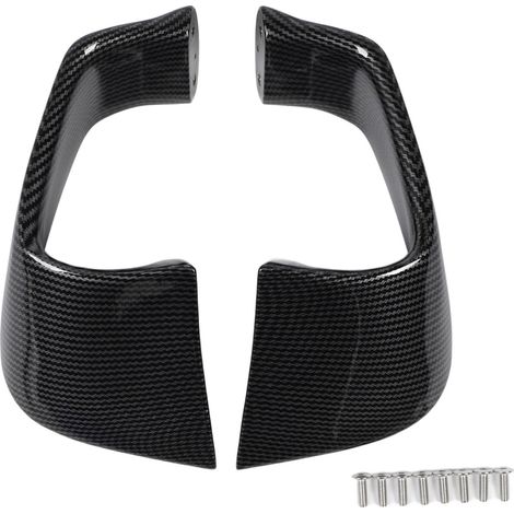 2 pièces aileron fixe aérodynamique moto kit de carénage winglet latéral décoration pour YZF R1 R6 fibre de carbone (1/5)