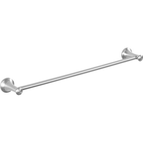 Toallero de acero inoxidable, toallero vintage, toallero de baño, baño 62 cm, toallero de ducha de diseño antiguo, montado en la pared, cepillado (1/5)