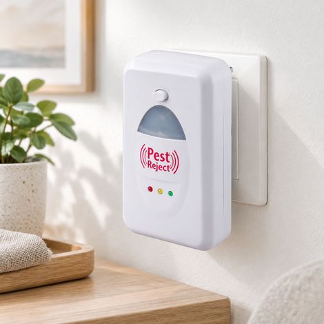 FLITI Répulsif anti-nuisible PEST Reject 200m² ultrason blanc non toxique (1/5)