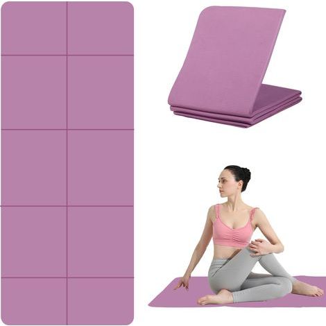 Yoga Mat – Foldable Pilates Mat – TPE Yoga Mat – Sports Mat 183 x 61 cm – 5 mm Thick Yoga Travel Mat for Gym and Travel (1/5)