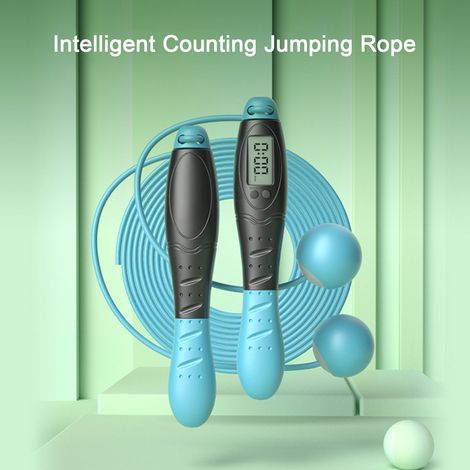 Corde à sauter numérique avec 4 modes de comptage des calories, balle et corde, double usage pour l'entraînement (1/5)