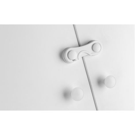 CHIUSURA DI SICUREZZA PER ARMADIO CONF 2 PZ FIG.8- 6,0 confezione