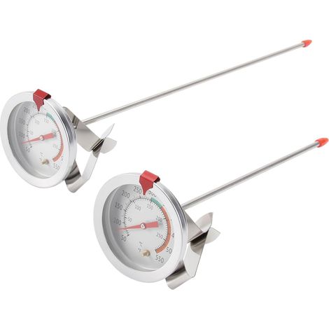 2 Pièces Thermomètre à Clip Acier Inoxydable à Haute Température (1/5)