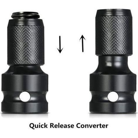 2pcs Adaptateur de douille - 1 2 pouce à 1 4 pouce Libération rapide - Outils électriques (1/5)