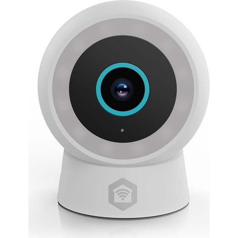 Cámara exterior SmartLife  Wi-Fi  Foco  3 MP Full HD 1296p  IP65  Almacenamiento en la nube (opcional) / microSD (no incluida) / Onvif  5 V CC  Con sensor de movimiento  Visión nocturna  Blan