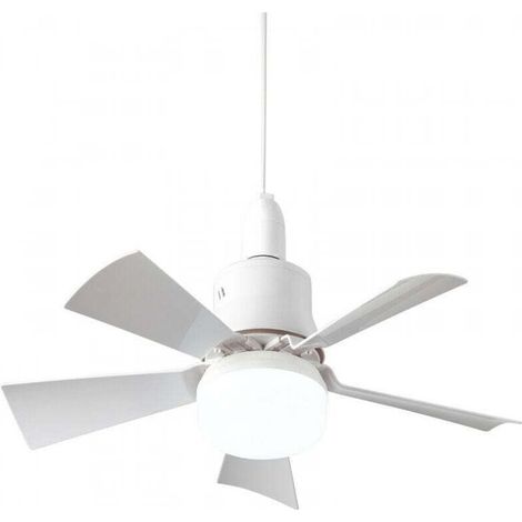 Ventilateur de plafond avec télécommande Silencieux - Plafonnier 5 pales Plafonnier E26 plafond Eté/Hiver Chambre à coucher Salle à manger,blanc (1/5)