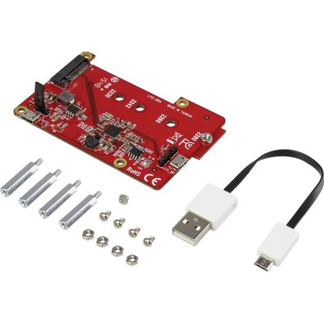 CARTE D'EXTENSION SSD M.2 SATA POUR LE RASPBERRY PI RENKFORCE (1/5)