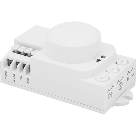 Capteur de commutation micro-ondes avec LED d'identification automatique TDL-1917 5,8 GHz 0,07 W AC 85-250 V