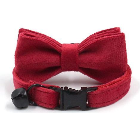 Hundehalsband mit abnehmbarer Fliege, bequemes und verstellbares Halsband für kleine, mittlere und große Hunde (1/3)
