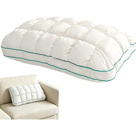 Oreiller moelleux matelassé de sommeil Soutien en Microfibre Matelassé Oreiller pour sur le Côté pour sur le Côté Dos Cou Épaules Corps Bras Ventre Hôpital Hôtel (1/5)