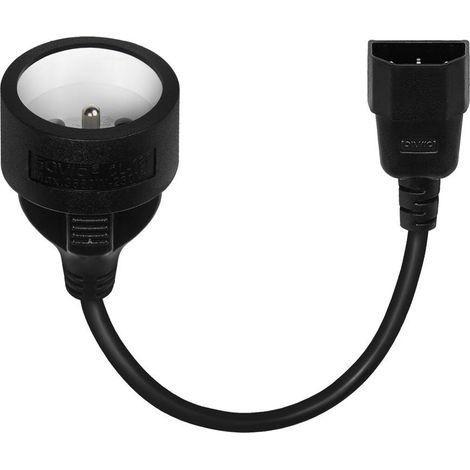 Adaptateur secteur Savio CL-180 IEC C14 - CEE 7/5 (E) 0,15 m (1/3)