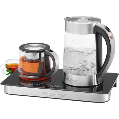 ProfiCook PC-TKS 1056 Teestation und Kaffeemaschine silber schwarz (1/3)