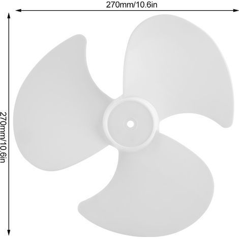 Stück Kunststoff-Ventilatorflügel, 3 Flügel für elektrische Ventilatoren, Ersatzteile (1/5)