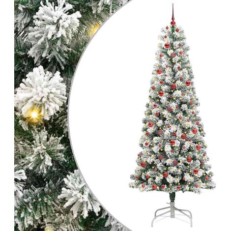 Sapin de Noël  Arbre de Noël Artificiel à Branches Articulées 240 cm (1/5)