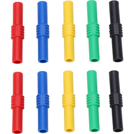 Coupleur banane isolé femelle à 5 couleurs, adaptateur de prise pour onduleurs, équipement industriel, 4mm (1/5)