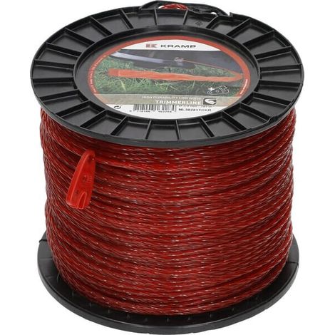 Hilo de corte di谩metro3mm x 281m trenzado silencioso rojo UNIVERSAL NL30281TCKR (1/2)