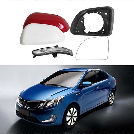 Passend für Kia K2/Kx Cross (Baujahre 2017–2019): Außenspiegelgehäuse, Außenspiegelabdeckung, Blinker links, Hauptspiegel (Fahrerseite) – ohne Heizung