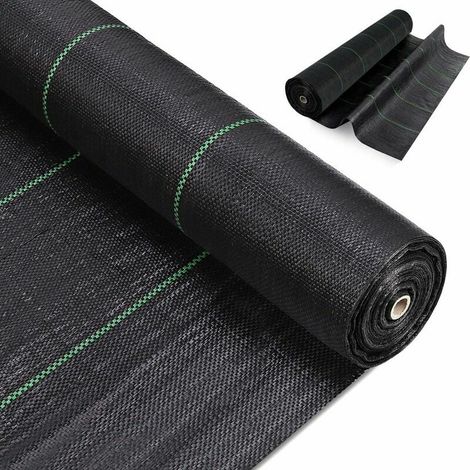 Tissu Désherbage - Géotextile Perméable Résistant Aux UV - Pour Massifs Et Allées - 2m X 10m (1/5)