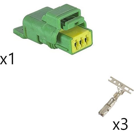 Kit Connettore Miniseal porta femmina 3 vie verde